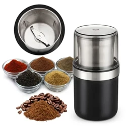 Grinder Coffi Trydan Grawnfwydydd Cartref Cnau Sbeis Ffa Blawd Peiriant Grinder Symudol Llafn Chopper Cegin Amlswyddogaethol