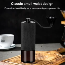 Moedor de café com manivela manual, moedor de grãos de aço inoxidável, ferramentas de cozinha, acessórios para casa