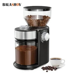I-220V Automatic Burr Mill Coffee Grinder, umshini Wokugaya Ubhontshisi Wekhofi we-Espresso, Isihlungi Sekhofi, I-French Press kanye nePercolator