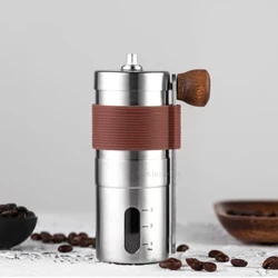 Molinillo de café Manual portátil con ajustes ajustables para molinillo de café prensa francesa enviar cepillo