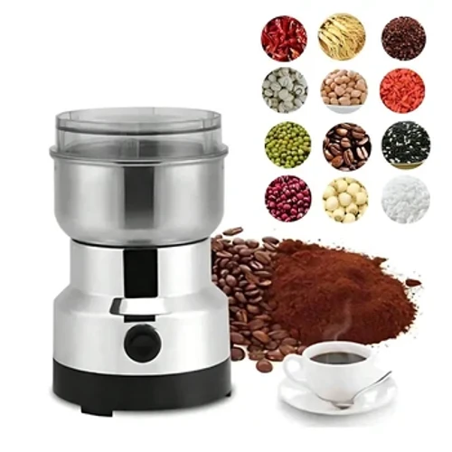 Multifunktionell Elektrisk Kaffebönaslipverktyg Rostfritt stål fräsmaskin för frön Kryddor Örter Nötter Kaffekvarn