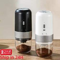 Grinder Coffi Trydan USB Di-wifr Ceramig Proffesiynol Malu Craidd Ffa Coffi Melin Cludadwy Coffi Gwneuthurwr Affeithwyr
