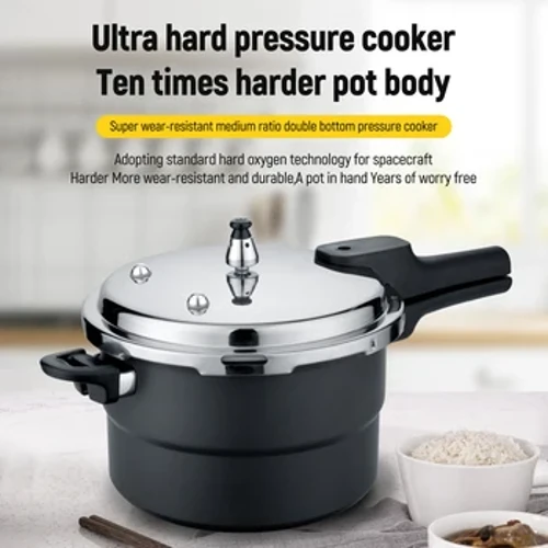 4L-10L Ultra-Durable 403 Stainless Steel Pressure Cooker for Gas and Induction Stoves with Non-Stick Coating and Safety Features