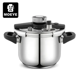 MOEYE 6L Pressure Cooker Multifungsi Tekanan Terbatas Explosion-proof Pressure Cooker Stainless Steel Dapur Tekanan Pot