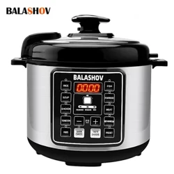 Nồi Áp Suất Điện Đa Năng Canh Cháo Cơm Làm Nóng Bữa Ăn Nóng Nhà Bếp 5L Nồi Áp Suất Thông Minh Cho Gia Đình