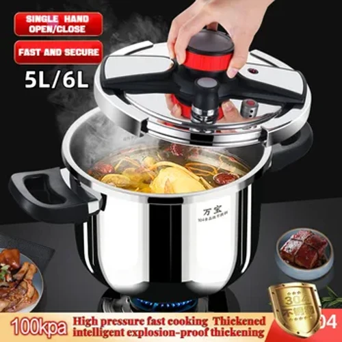 5L/6L Bếp Gas Dày Nồi Áp Suất Đa Năng Áp Lực Hạn Chế Chống Cháy Nổ Nhà Bếp Nồi Áp Lực