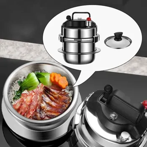 Outdoor Small Pressure Cooker 1.2L 1.6L Stainless Steel Portable Rice Cooker for Camping Cooking Tool kitchen Pressure Cooker