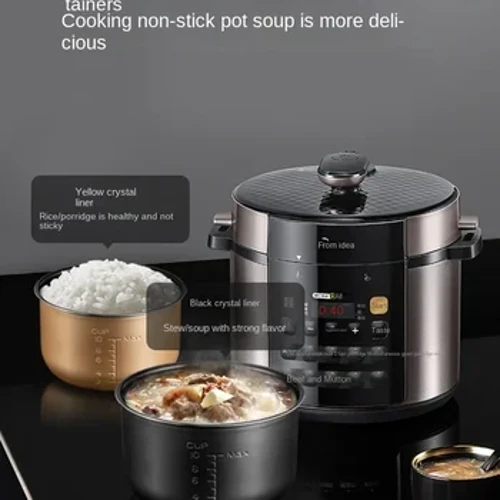 220V Midea Multifunctional Electric Pressure Cooker ma 5L Lua I totonu ulo mo le ausa araisa, kuka ma le liu.