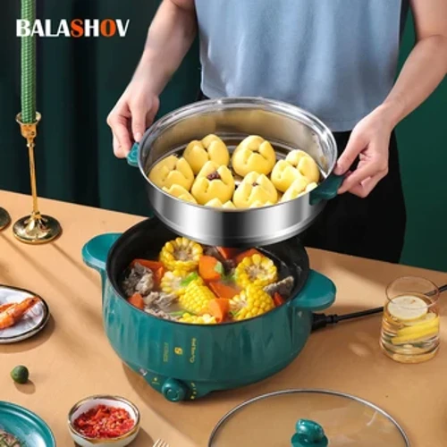 Mga Electric MultiCooker Single/Double Layer 1-2 Tao Pambahay Non-stick Pan Hotpot Noodles Rice Cooker Cooking Appliances