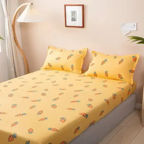 Tự Nhiên Trang Bị Tấm Họ Nhà Dây Chăn Ga Gối Thời Trang Cao Cấp Nệm Bộ Chăn Ga Gối Không Vỏ Gối Mềm Mại Dây Đàn Hồi Phòng Ngủ