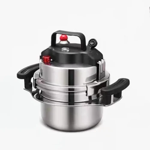 Rustfritt stål trykkoker Mini trykkgryte Bærbar hurtigkokegryte for induksjon Keramisk komfyr Gassoppvarming 1,6L