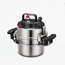 Hindi kinakalawang na asero Pressure Cooker Mini Pressure Pot Portable Mabilis na Cooking Pot Para sa Induction Ceramic Stove Gas Heating 1.6L