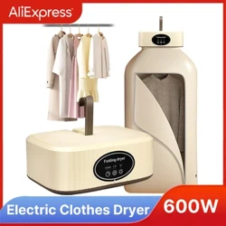 Dilipat Pengering Pakaian Listrik Smart Rak Pengeringan Gantung Mesin Pengering Ultraviolet Portabel Perjalanan Anget Pengering Laundry 220V