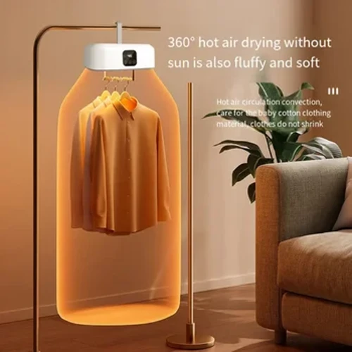 Portable Clothes Dryer, Portable Dryer para sa mga Apartment Home Travel RV, Compact Foldable Mini Electric Laundry Dryer na may Dryer Bag