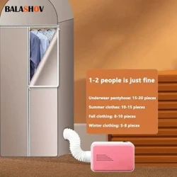 Pengering Busana Cepet Rumah Tangga Pengering Pakaian Pengering Cilik Pengering Busana Anget Dehumidified, Sepatu Kering Sepatu Anget, Lemari Lipat
