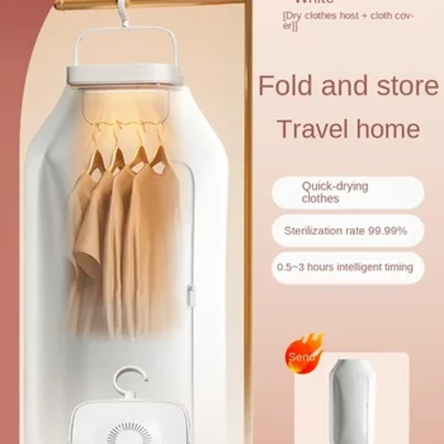 Triomadóir Éadaí Inaistrithe 220V le haghaidh Meaisín Triomú Mini Naíolann, Fo-éadaí agus Éadaí