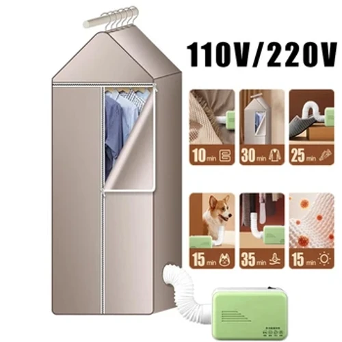 110V/220V Izingubo zikagesi Umshini Wokomisa Izicathulo Ohoxiswayo Umshini Wokomisa Izingubo Zomoya Ofudumele Okomisa Impahla Ephathwayo Yamasokisi I-heater Quilt Warmer
