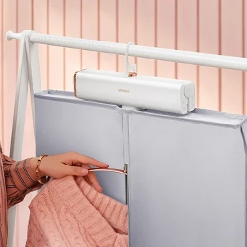 400W Listrik Pengering Pakaian Smart Rak Pengeringan Gantung Mesin Pengering Portabel Lipat Pakaian Pemanas dengan Waktu Perjalanan Rumah 220V