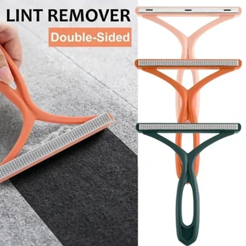 เครื่องโกนหนวด Lint Remover สองด้านสำหรับเสื้อผ้าพรมเสื้อกันหนาว Fluff เครื่องโกนหนวดผ้า Scraper แปรงขนสัตว์สัตว์เลี้ยงผม Remover เครื่องมือทำความสะอาด