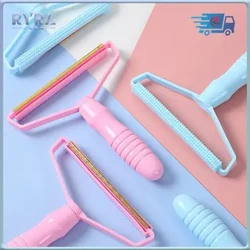 1PCS Portable Kleeder Lint Fluff Remover Hausdéier Hoer Botzen Pinsel Mantel Teppech Wol Razor Pellet Manuell Scraper Cleaning Tool