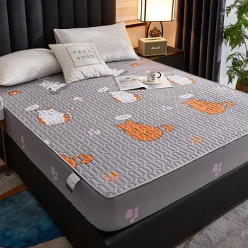 Dày giường cotton trải giường Chống Thấm Nước mũ Chống Bụi trải giường chống thấm nước Tấm bảo vệ Nệm