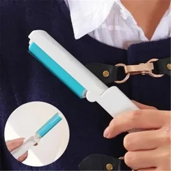 Portable ausklappbare Washable Lint Remover Roller Kleeder Stëbs Pinsel Wiederverwendbar Plastikmaterial