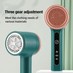 Pelenni Trydan Cludadwy Symudwr Lint ar gyfer Dillad Tynnu Pêl Gwallt Dillad y gellir eu hailwefru Sweater Shaver Dillad Plush Razor