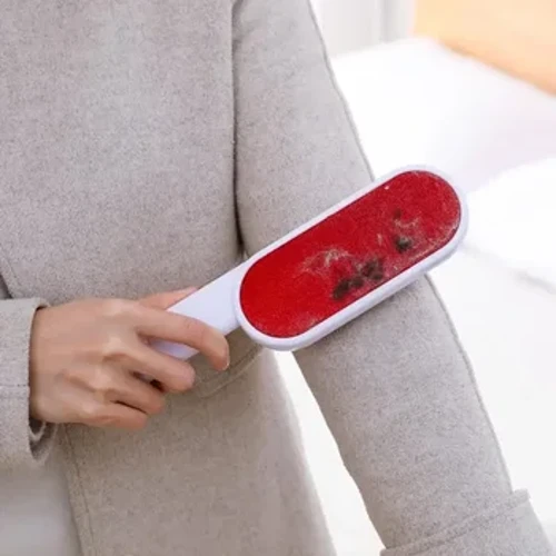 Perie de curățare reutilizabilă cu două fețe, perie pentru îndepărtarea scamelor de haine, perie statică, haină de casă, perie pentru costum, pentru îndepărtarea părului pentru animale de companie Dropshop Nou