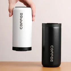 400ml rostfritt stål kaffe termos flaska termisk mugg Läcksäker bil vakuum flaskor kaffekopp resor Bärbara isolerade flaskor