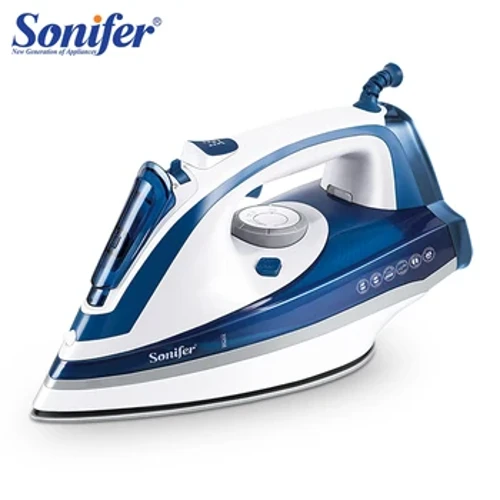 Setrika Uap untuk Pakaian 2200W Kain Rumah Tangga Keramik Tapak Setrika Listrik Setrika 400 Ml Cepat Panas untuk Pakaian Sonifer