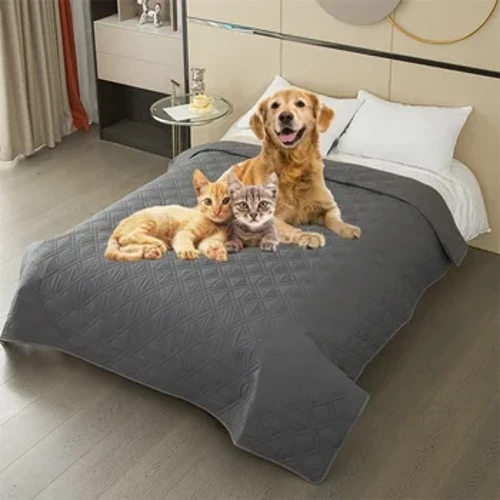Colcha à prova d'água, protetor de colchão, lavável, antiderrapante, sofá, lençol urinário, crianças, animais de estimação, cães, gatos, tapete de urina