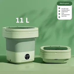 6L 11L Gấp Máy Giặt Di Động Công Suất Lớn Với Máy Sấy Quay Xô Đựng Quần Áo Du Lịch Nhà Quần Lót Tất Mini Máy Giặt
