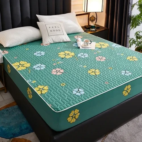 Funda de colchón impermeable, Protector de colchón de látex transpirable elástico, sábana ajustada respetuosa con la piel, funda de cama para sala de estar