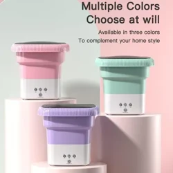 Máy Giặt Mini Gấp Hộ Gia Đình Nhỏ Di Động Ký Túc Xá Quần Lót Giặt Và Tất Giặt Và Loại Bỏ Tất Cả Trong Một