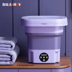 Katlanır çamaşır makinesi kovası giysi çorap iç çamaşırı temizleme yıkama taşınabilir küçük seyahat çamaşır makinesi ab/abd fişi
