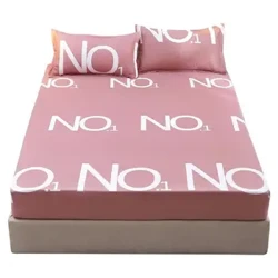 Drap-housse anti-poussière, protection d'hôtel familial, Textile de maison imprimé, housse de matelas en lin, sans taie d'oreiller, Simple, poche profonde, confortable