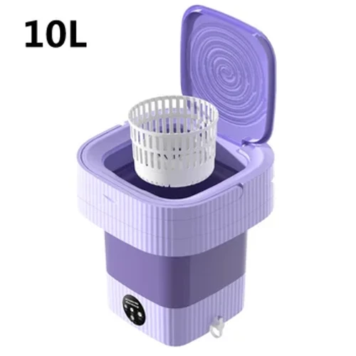 10L Toeristische Draagbare Opvouwbare Wasmachine Mini Met Droger Emmer Voor Kleding Reizen Thuis Slipje Sokken Ondergoed Wasmachine