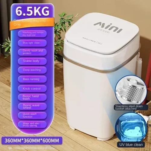 220V Compact at Awtomatikong Southpole Mini Washing Machine para sa mga Sanggol at Bata