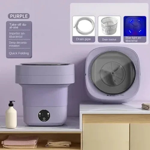 New 6.5L Big Capacity Foldable Washing Machine Portable Mini Socks Underwear Panties Washing Machine 3 Models With Spinning Dry