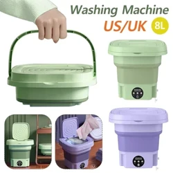 Có Thể Gập Lại Máy Giặt Di Động 8L Tất Quần Lót Quần Lót Có Thể Thu Vào Máy Giặt Tự Động 3 Mẫu Có Máy Quay Khô