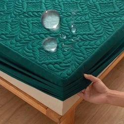 Waterproof Quilted Mattress Protector Breathable Mattress Cover Anti-mite Anti-bacterial Fitted Bed Sheet Walang punda