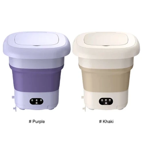 9L Folding Washing Machine Multifunction Foldable Washing Machine High Capacity na may Dryer Bucket para sa Dormitory Camping Travel