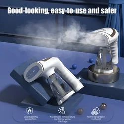 Vaporizador de roupas portátil, vaporizador de tecido com 8 furos, 20 segundos, calor rápido, 1600w, vaporizador de roupas para viagem em casa, portátil, 250ml