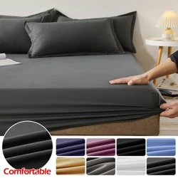 Sábana ajustable de algodón con bandas elásticas, Fundas de colchón ajustables antideslizantes para cama individual, doble, King y Queen, 140/160/200CM