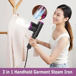 Di Động Cầm Tay Hơi Nước Sắt Mini 3 Trong 1 Xoay Đứng Khô Ướt Bàn Ủi Cho Quần Áo Du Lịch Dụng Cụ Gia Đình