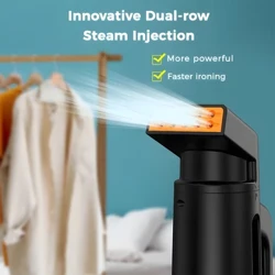 Tvaicētājs drēbēm 25 s Ātri uzsilstošs 700 W 180 ml, liela ietilpība, spēcīgi caurstrāvo tvaiku, pārnēsājams rokas apģērba tvaikonis mājām