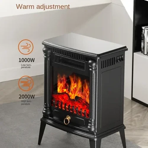 220V Camel Graphene 3D Flame Mountain Electric Fireplace Heater - Heater hoʻopakele i ka ikehu no ka hoʻoilo.