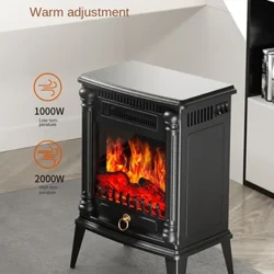 Chauffage de cheminée électrique Camel Graphene 3D Flame Mountain 220 V – Chauffage à économie d'énergie pour l'hiver