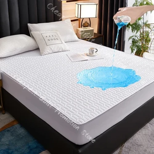 Vodotesný prešívaný matracový kryt proti bacteriálnemu namontovanému plechu matracový chránič latex rohož 150x200 200x200 180x200