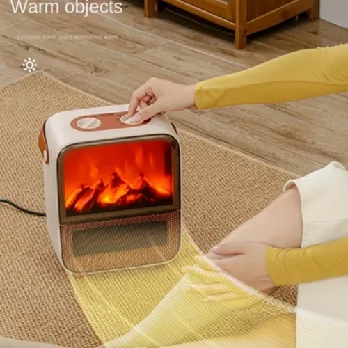 Riscaldatore elettrico a risparmio energetico per uso domestico con fiamma di simulazione del riscaldatore di grafene Camel 220V